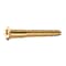 Midwest Fastener Wood Screw, #10, 2 in, Plain Brass Flat Head Phillips Drive, 100 PK 02882 - alternate 1